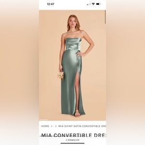 Birdy Grey- Mia dress- Sea Glass color bridesmaid dress- size medium